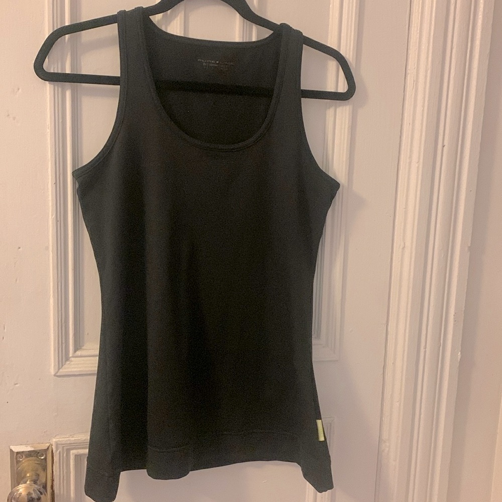 Pure Lime Stretch black T shirt